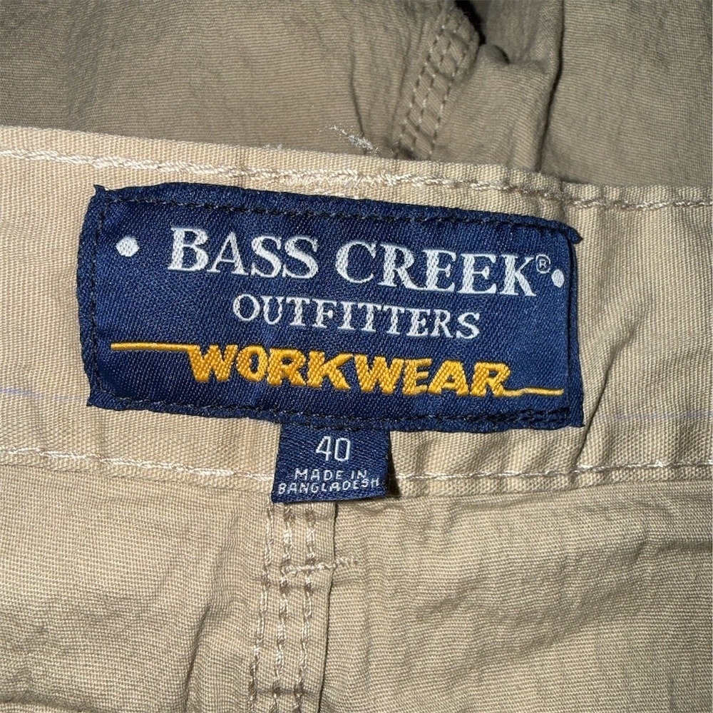 Bass Creek Outfitters Chino Shorts Mens Size 40 Beige Workwear 5-Pocket workwear - Picture 2 of 8